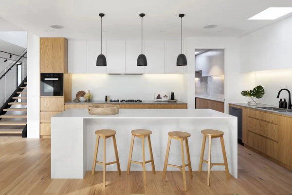 A convenient kitchen for a shared home