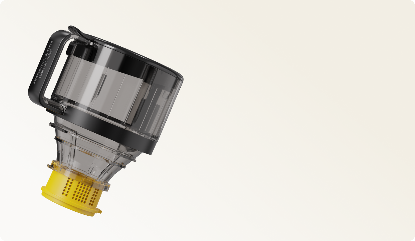 Detachable cleanup parts of the Heartnoks juicer
